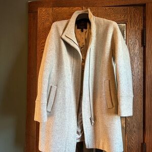 J. Crew Light Gray Italian wool winter coat